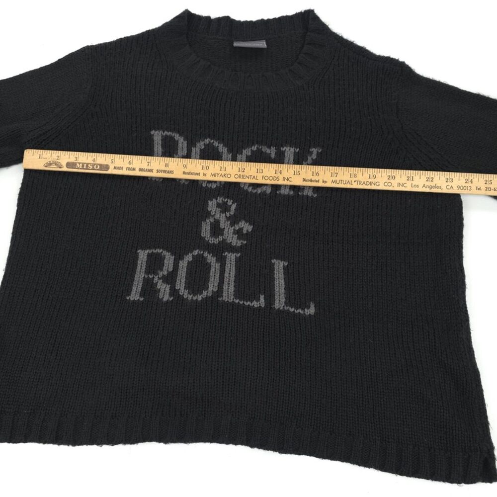 WOODEN SHIPS Rock & Roll Wool Mohair Sweater Slouchy Minimal Boho Grunge Lounge - Picture 4 of 8